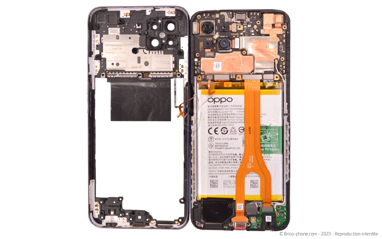 Comment changer le bloc écran sur Reno4 Z 5G photo 1