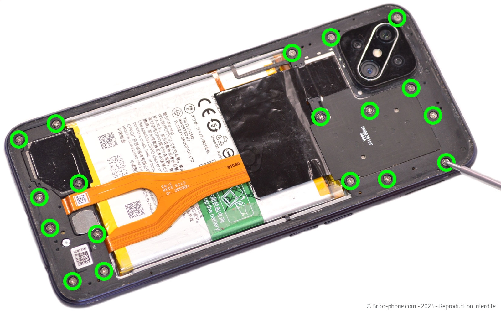 Comment changer le bloc écran sur Reno4 Z 5G photo 1