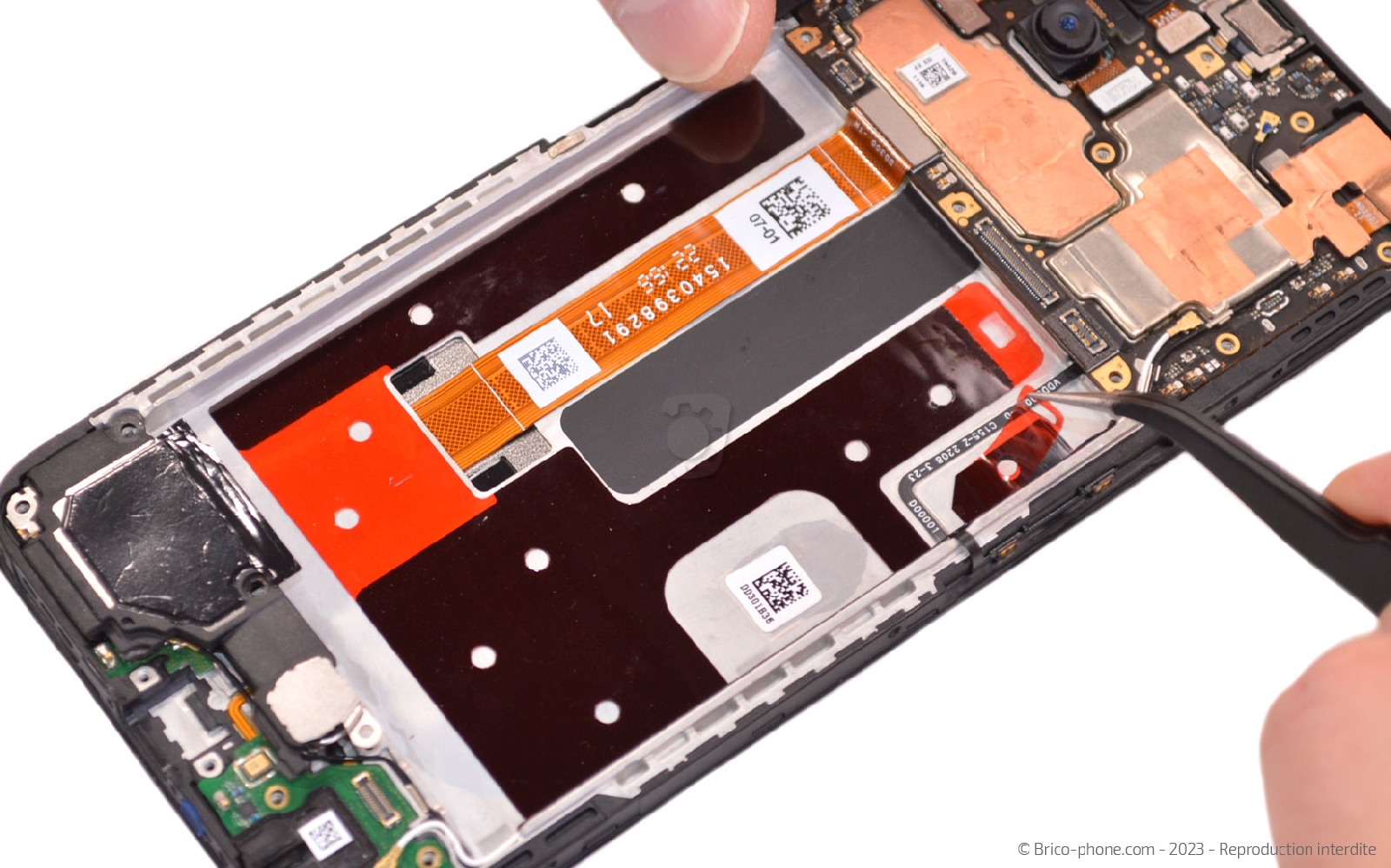 Comment changer le bloc écran sur Reno4 Z 5G photo 3