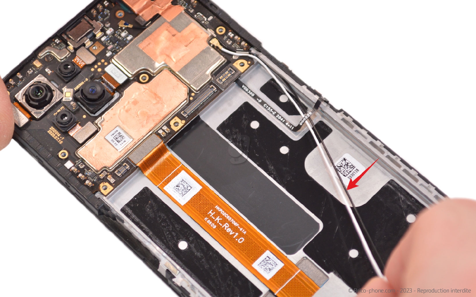 Comment changer le bloc écran sur Reno4 Z 5G photo 3