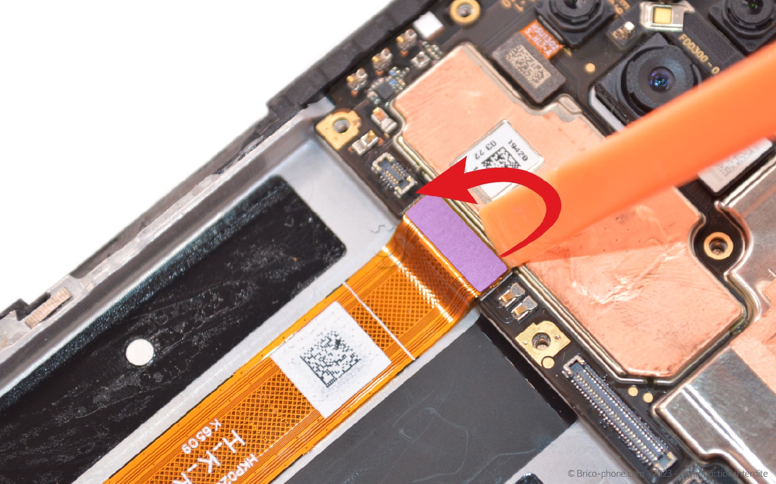 Comment changer le bloc écran sur Reno4 Z 5G photo 4