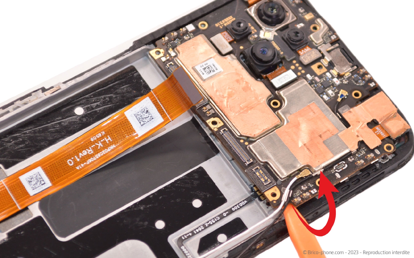 Comment changer le bloc écran sur Reno4 Z 5G photo 3