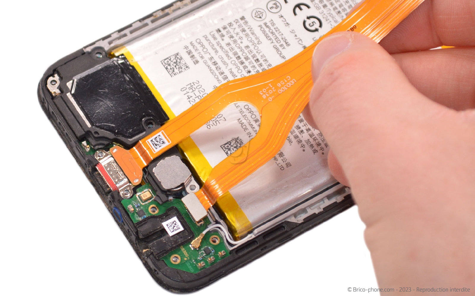 Comment changer le bloc écran sur Reno4 Z 5G photo 3