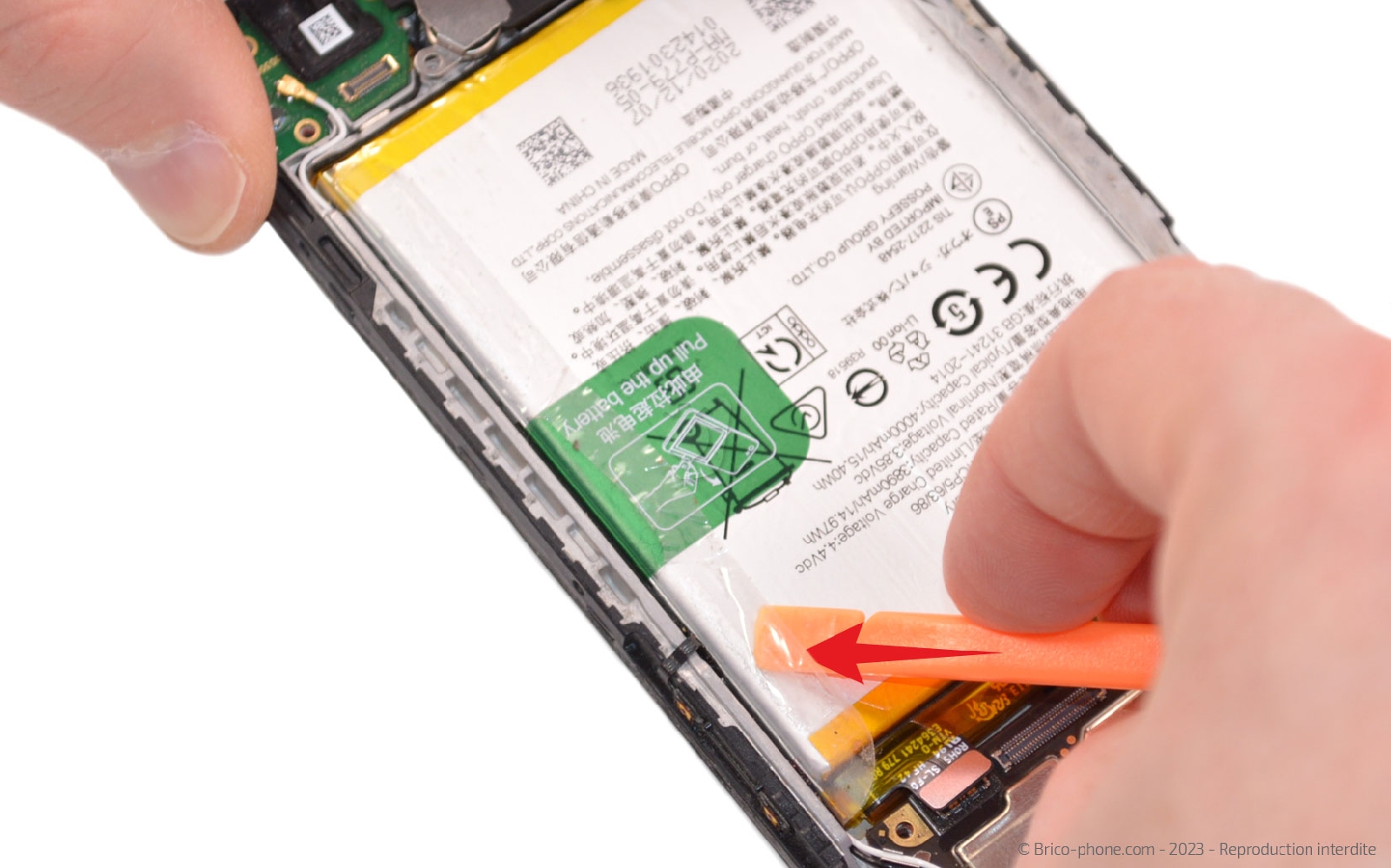 Comment changer la batterie sur Reno4 Z 5G photo 2