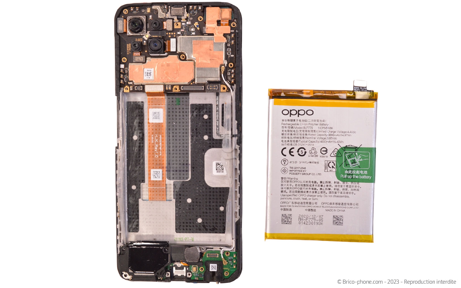 Comment changer la batterie sur Reno4 Z 5G photo 3