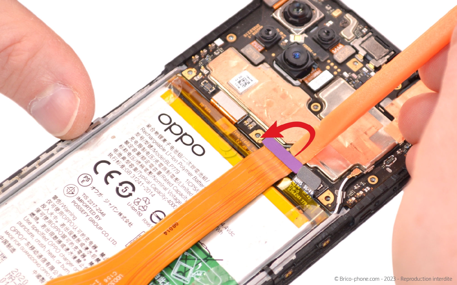 Comment changer la batterie sur Reno4 Z 5G photo 1