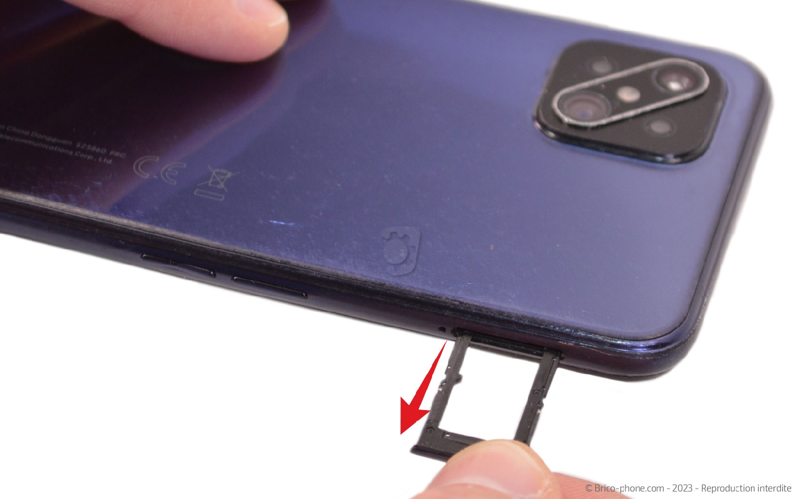 Comment changer la vitre arrière sur Reno4 Z 5G photo 2