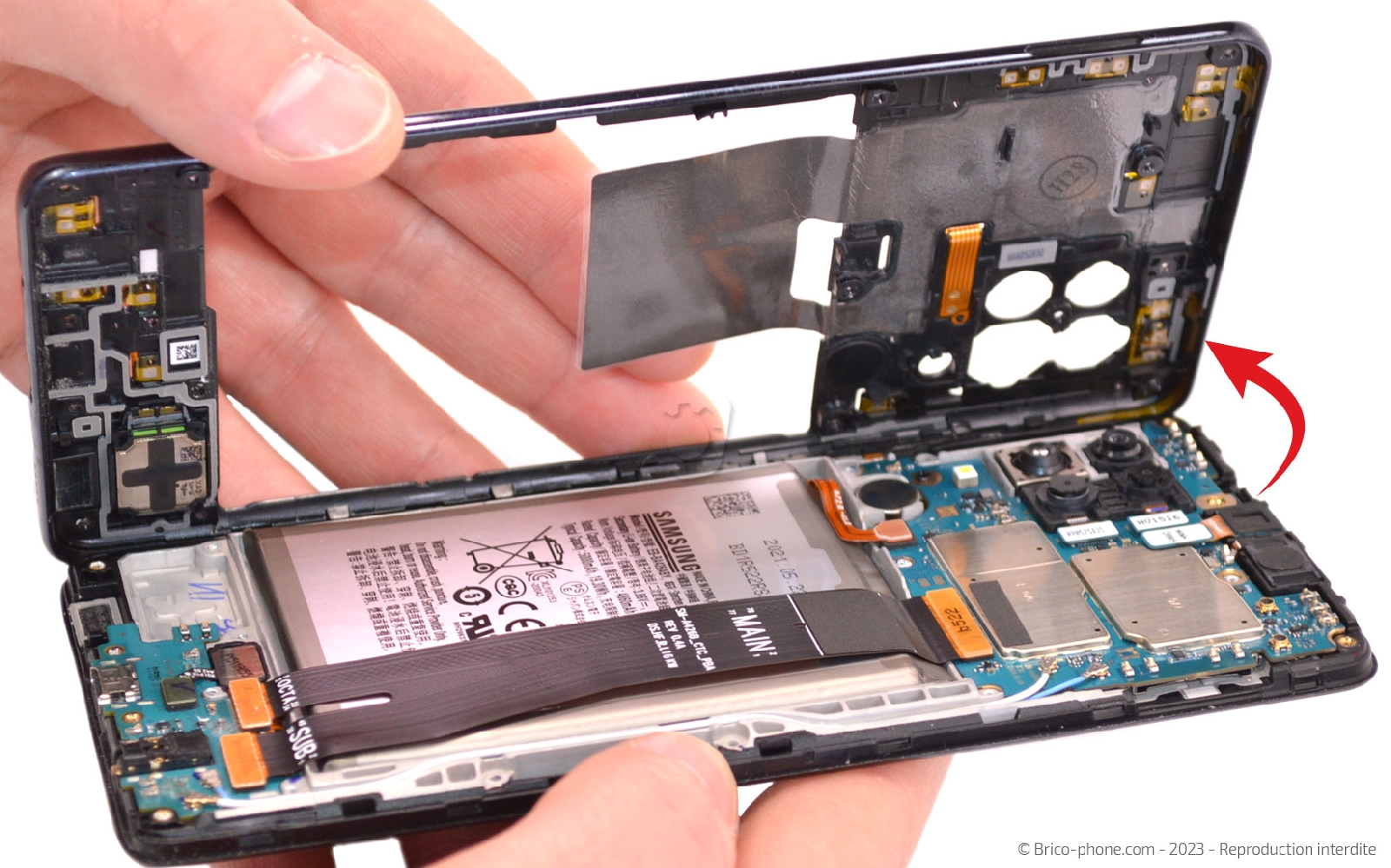 Comment changer la batterie sur Galaxy A42 5G photo 2