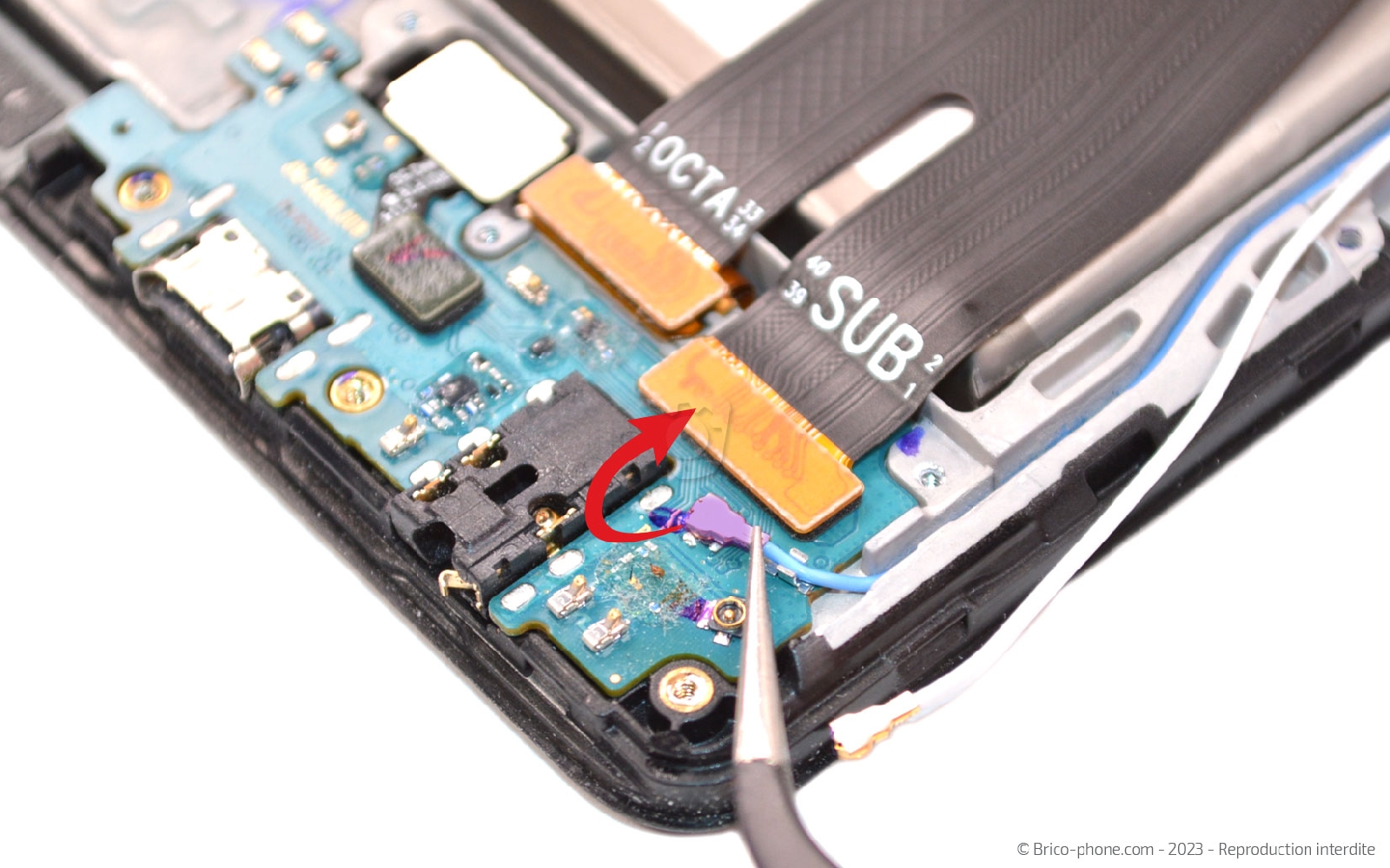 Comment changer le connecteur de charge sur Galaxy A42 5G photo 2