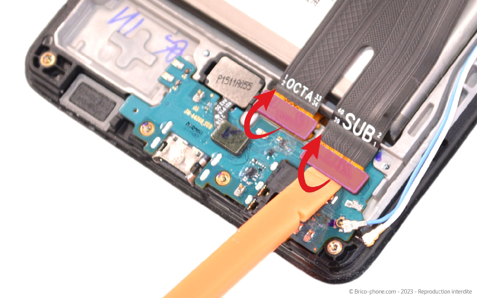 Comment changer le connecteur de charge sur Galaxy A42 5G photo 3