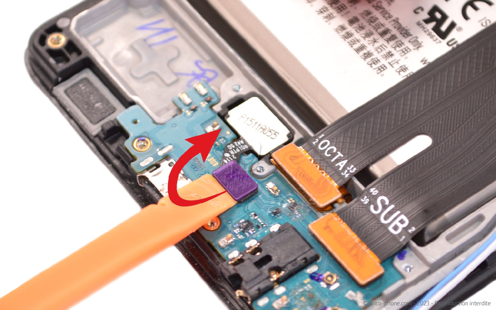 Comment changer le connecteur de charge sur Galaxy A42 5G photo 1