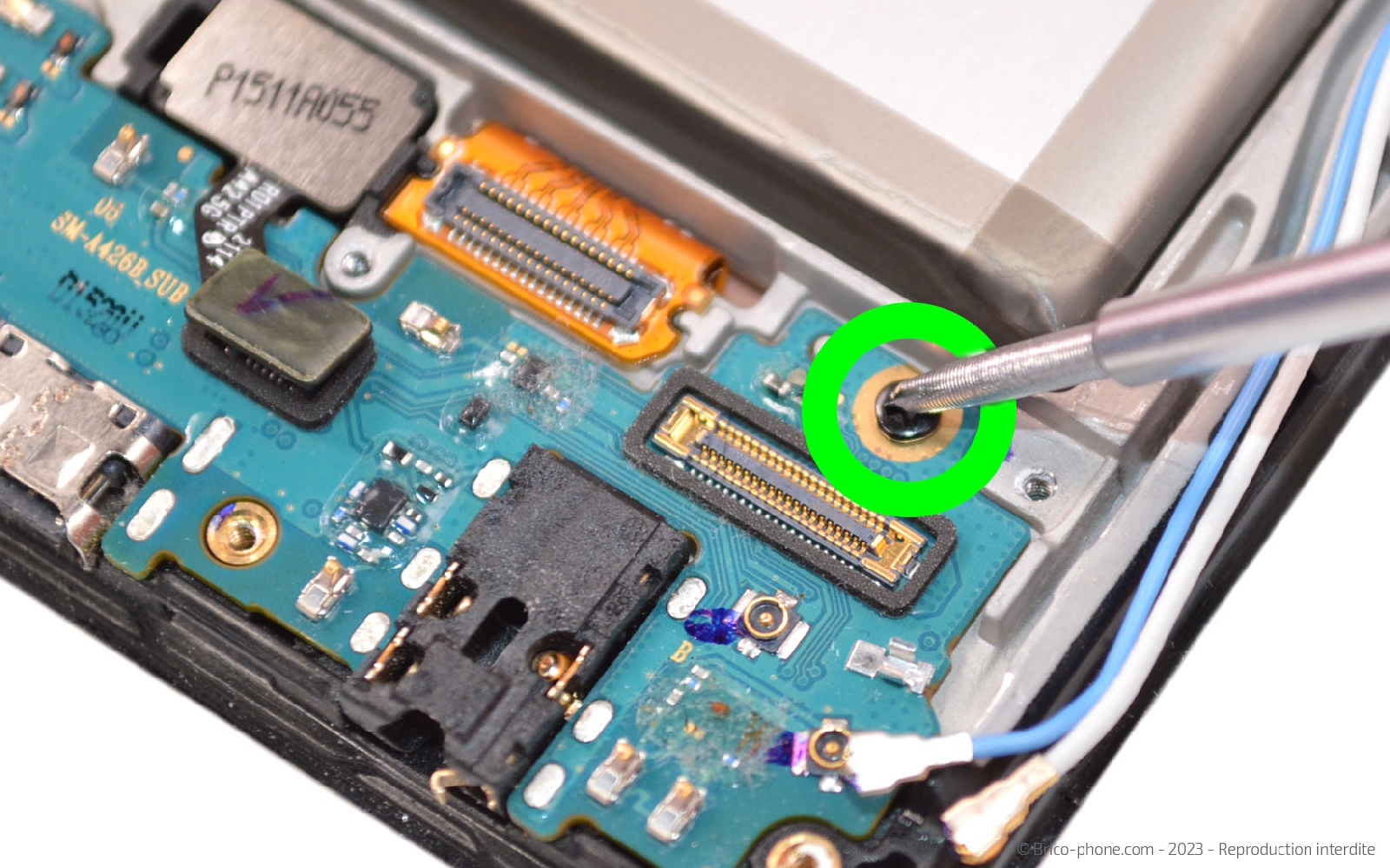 Comment changer le connecteur de charge sur Galaxy A42 5G photo 2