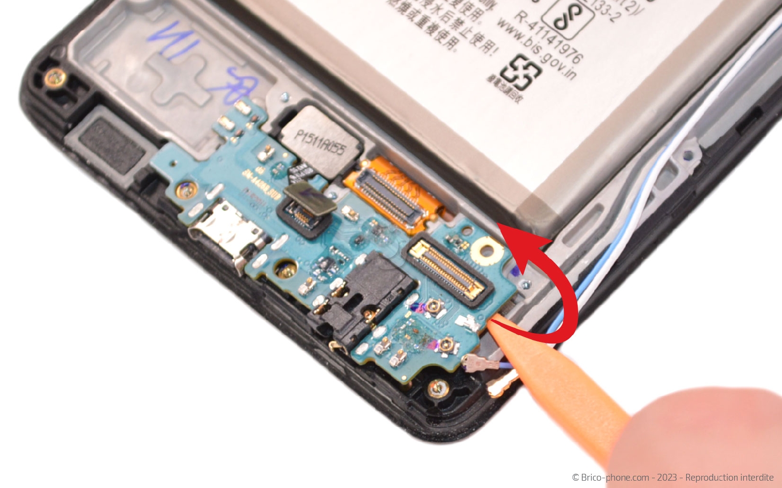 Comment changer le connecteur de charge sur Galaxy A42 5G photo 3