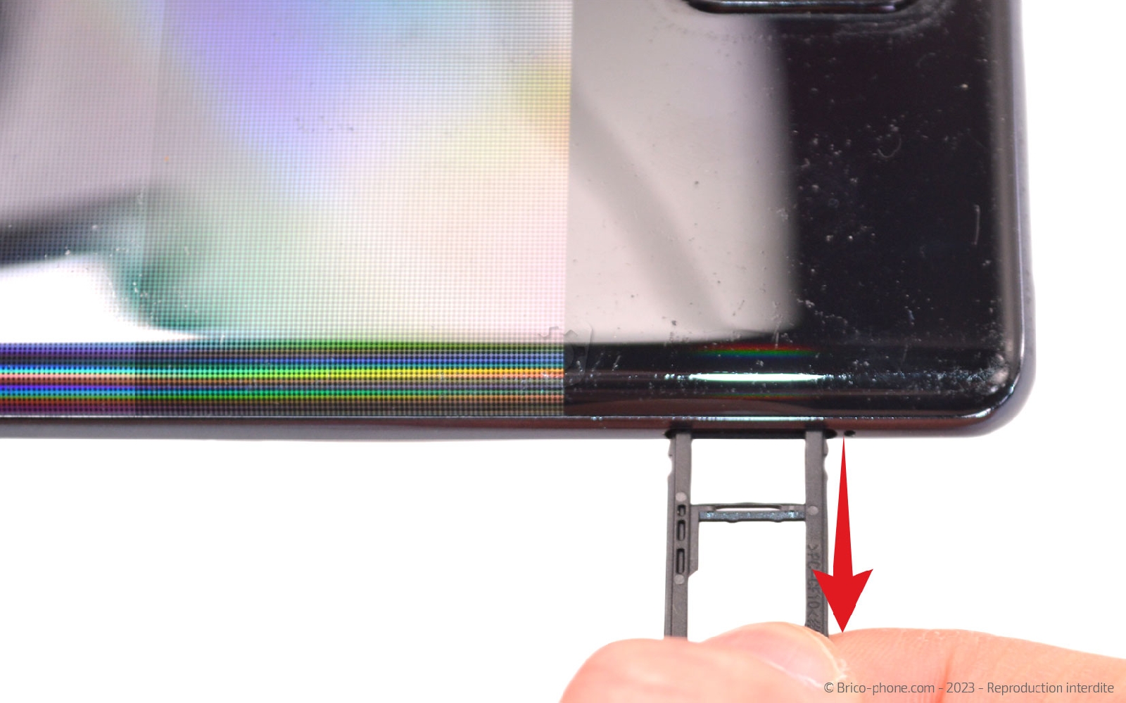 Comment remplacer la vitre arrière sur Galaxy A42 5G photo 2