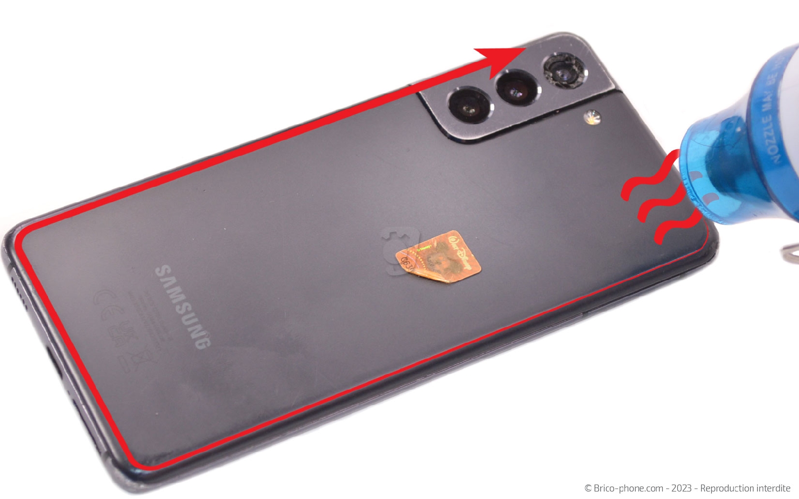 Coment remplacer le bloc écran sur Galaxy S21 photo 2