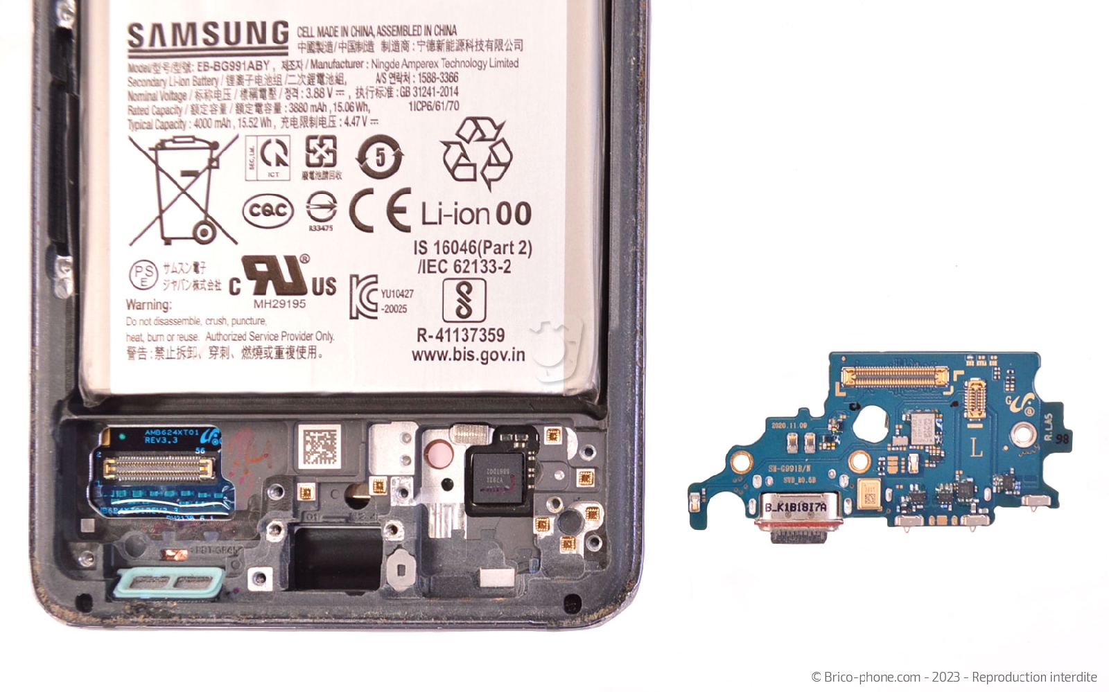 Coment remplacer le bloc écran sur Galaxy S21 photo 3