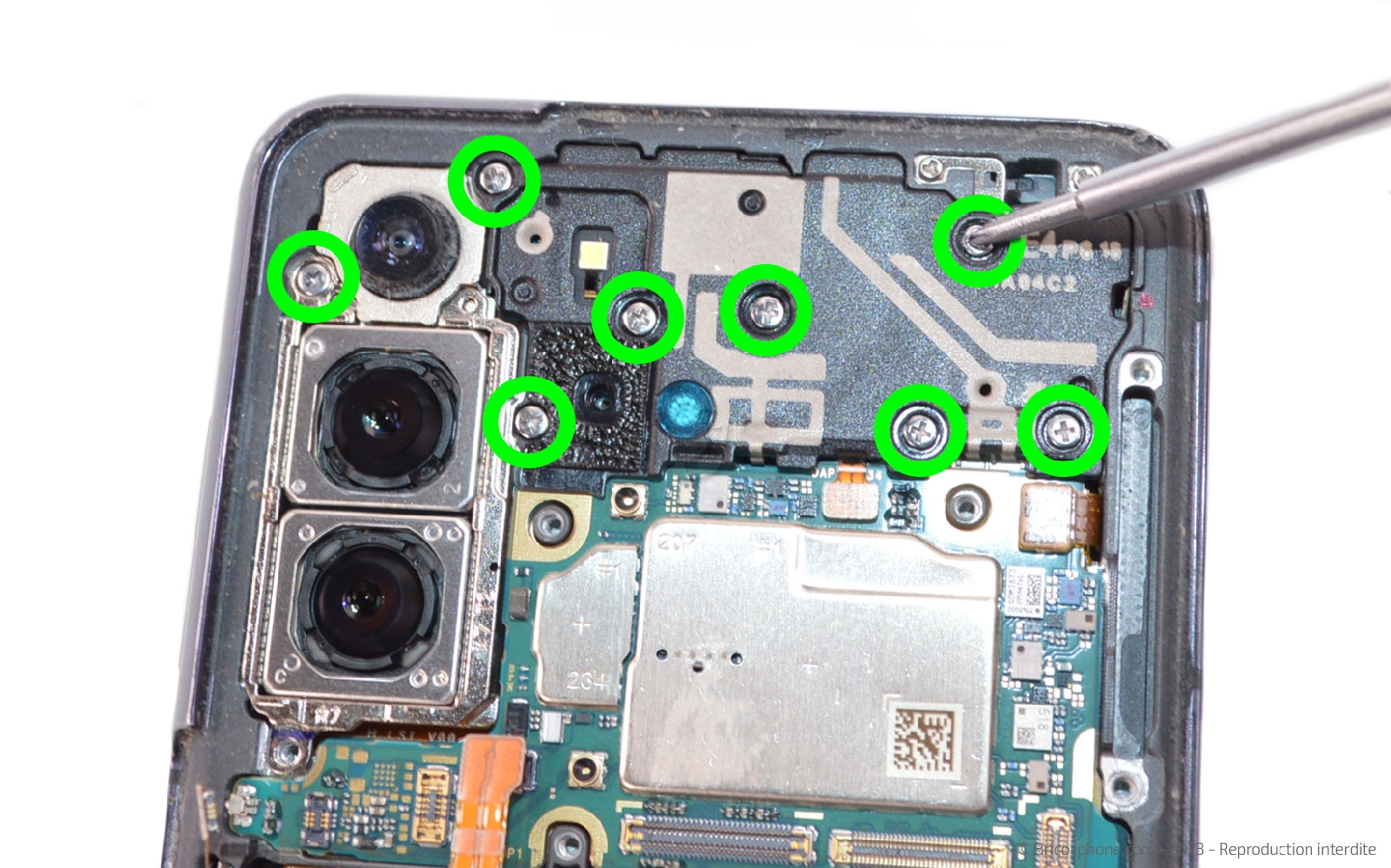 Coment remplacer le bloc écran sur Galaxy S21 photo 1