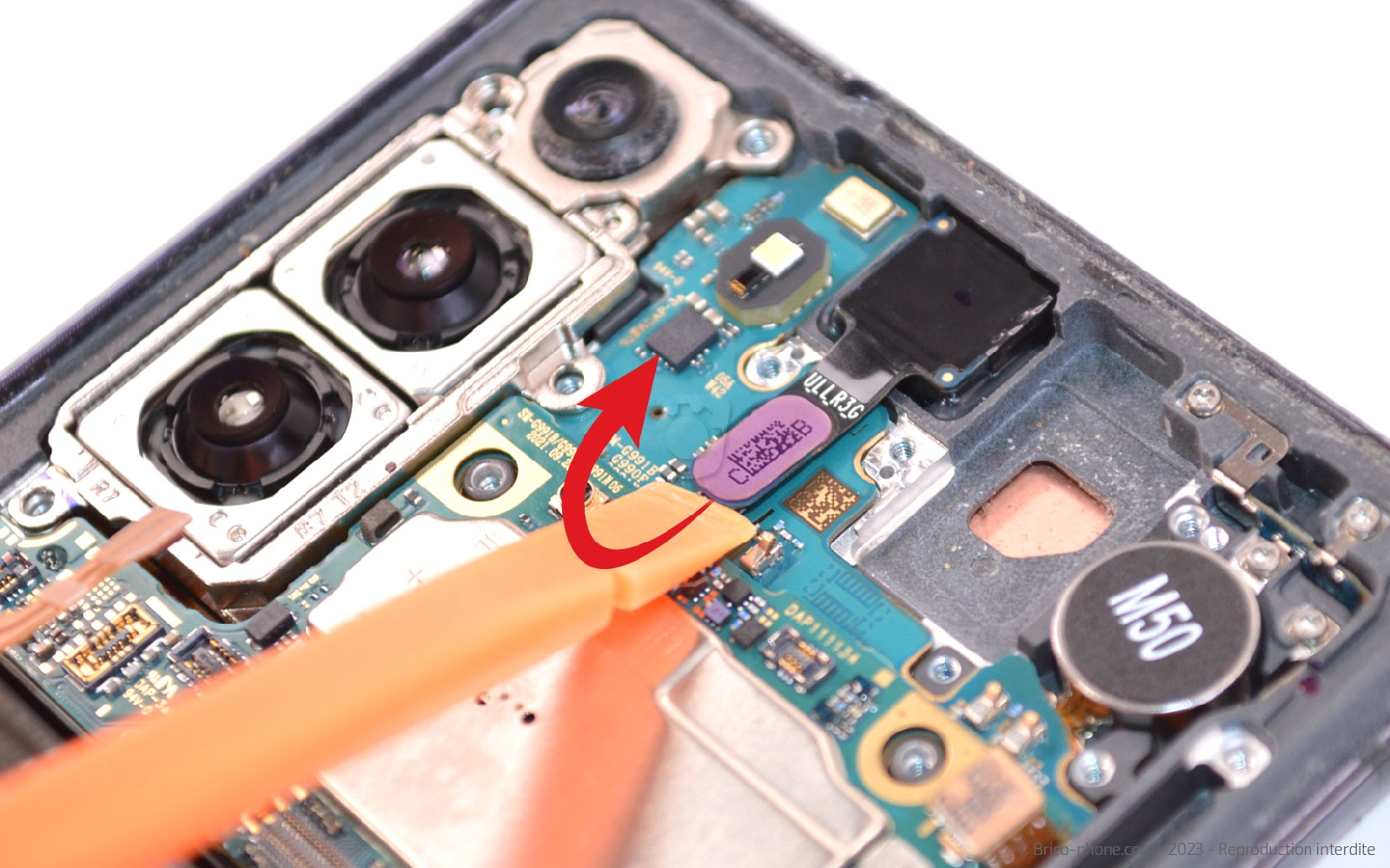 Coment remplacer le bloc écran sur Galaxy S21 photo 2