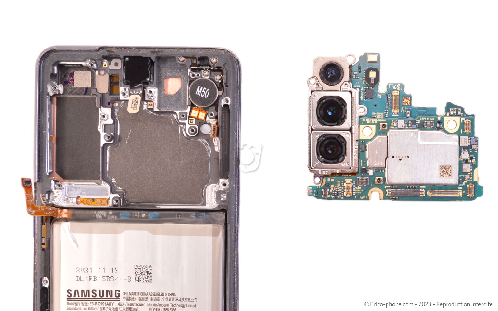 Coment remplacer le bloc écran sur Galaxy S21 photo 4