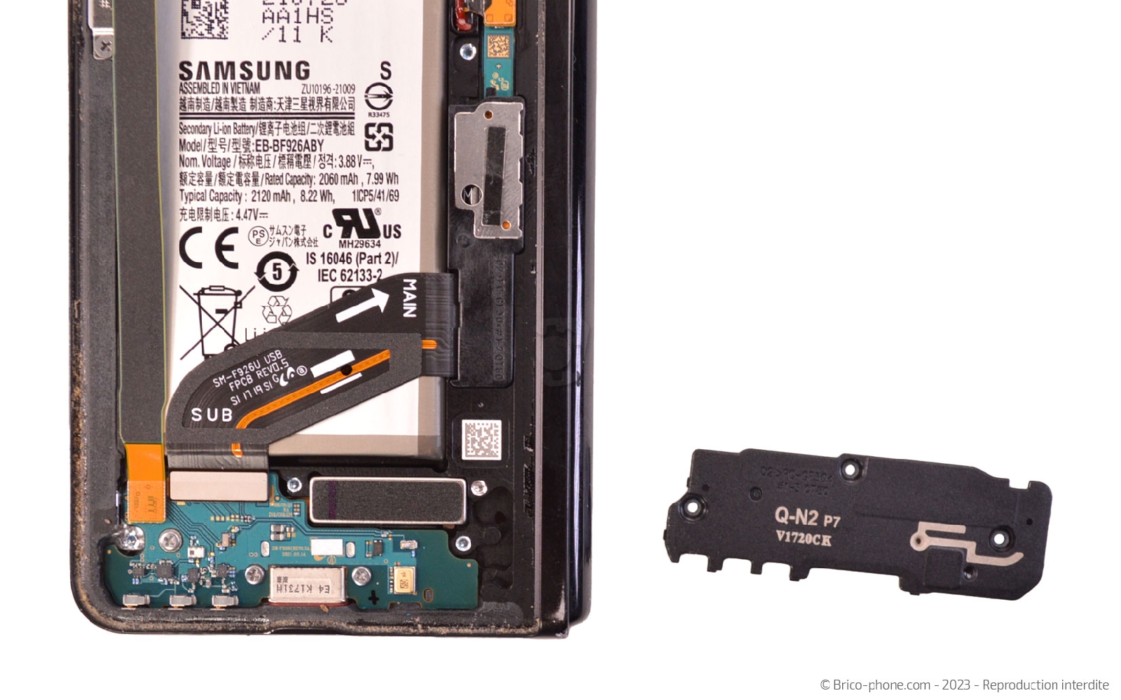 Guide de réparation sur Galaxy Z Fold3 photo 3