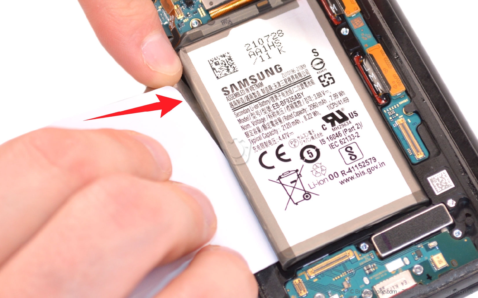 Comment remplacer la batterie principale sur Galaxy Z Fold3 photo 2