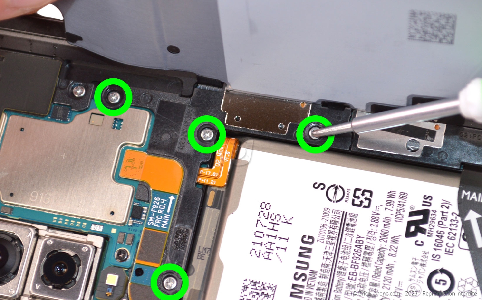 Comment remplacer la batterie principale sur Galaxy Z Fold3 photo 1