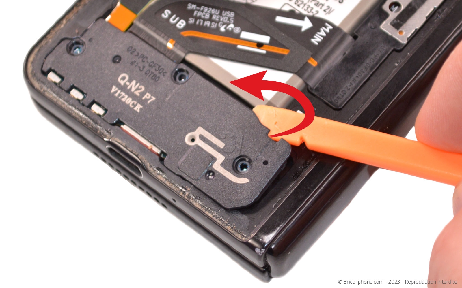 Comment remplacer la batterie principale sur Galaxy Z Fold3 photo 2