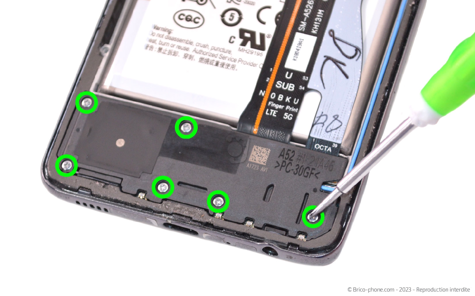 Comment changer le bloc écran sur Galaxy A52s photo 1