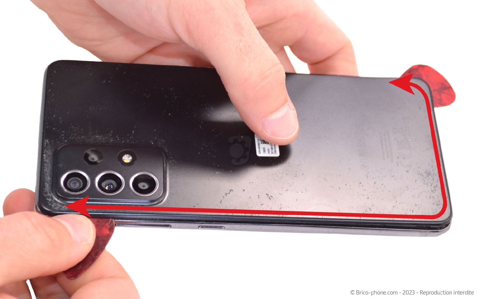 Comment changer la vitre arrière sur Galaxy A52s photo 1