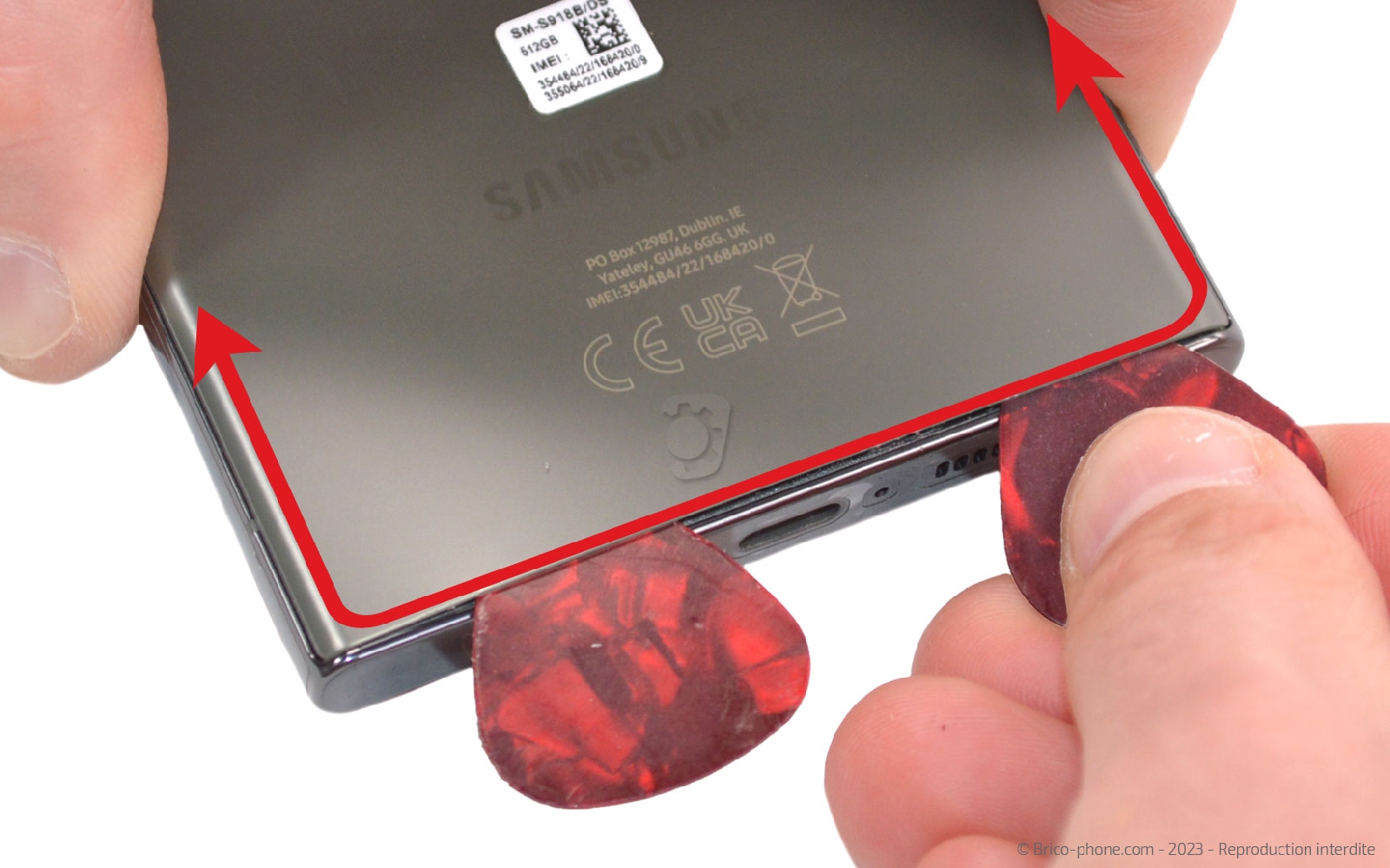 Comment changer le bloc écran  sur Galaxy S23 Ultra photo 3