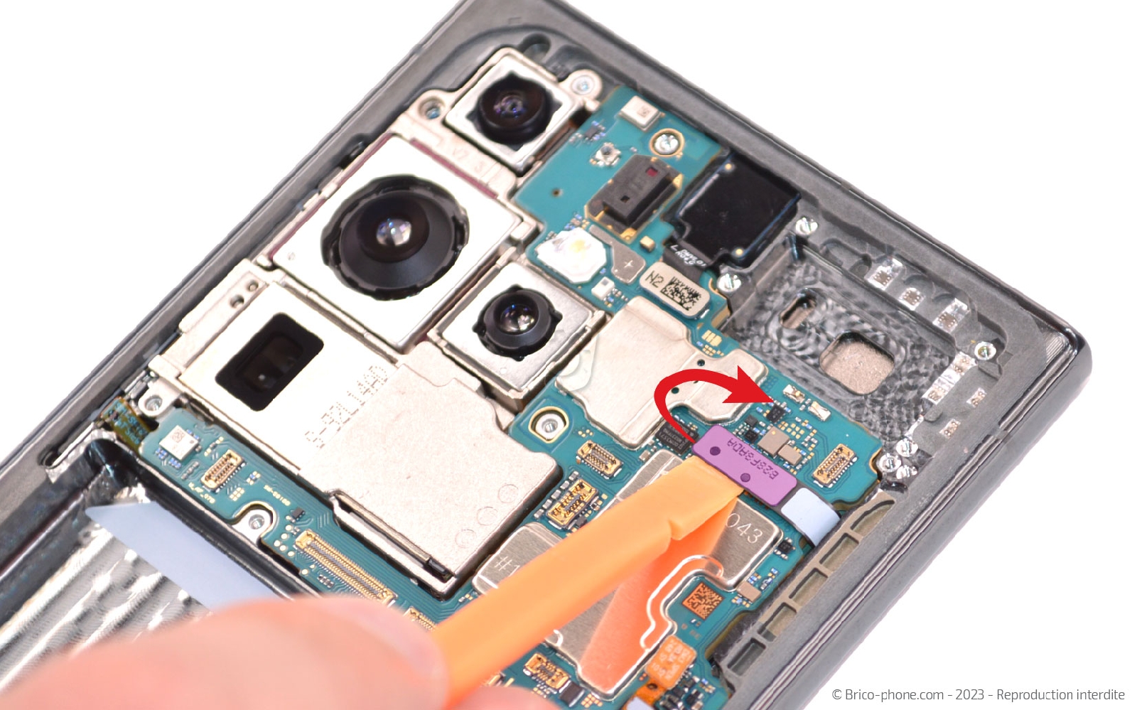 Comment changer le bloc écran  sur Galaxy S23 Ultra photo 3