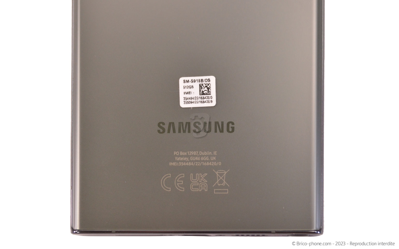 Comment changer la batterie  sur Galaxy S23 Ultra photo 1