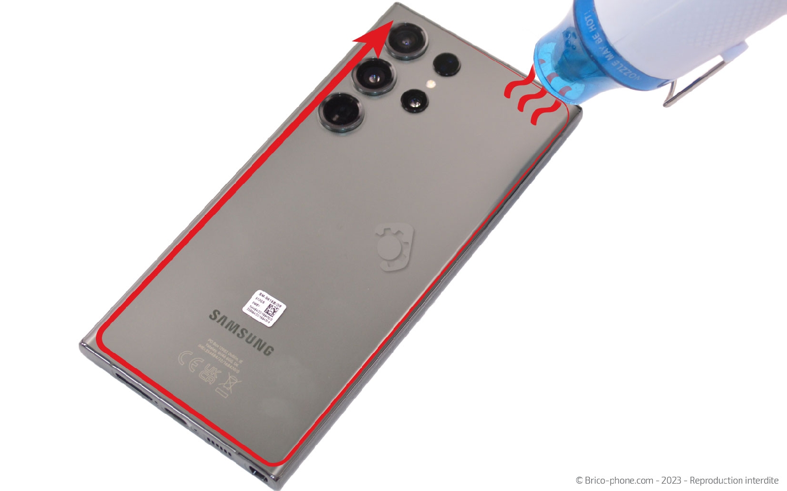 Comment changer la batterie  sur Galaxy S23 Ultra photo 2