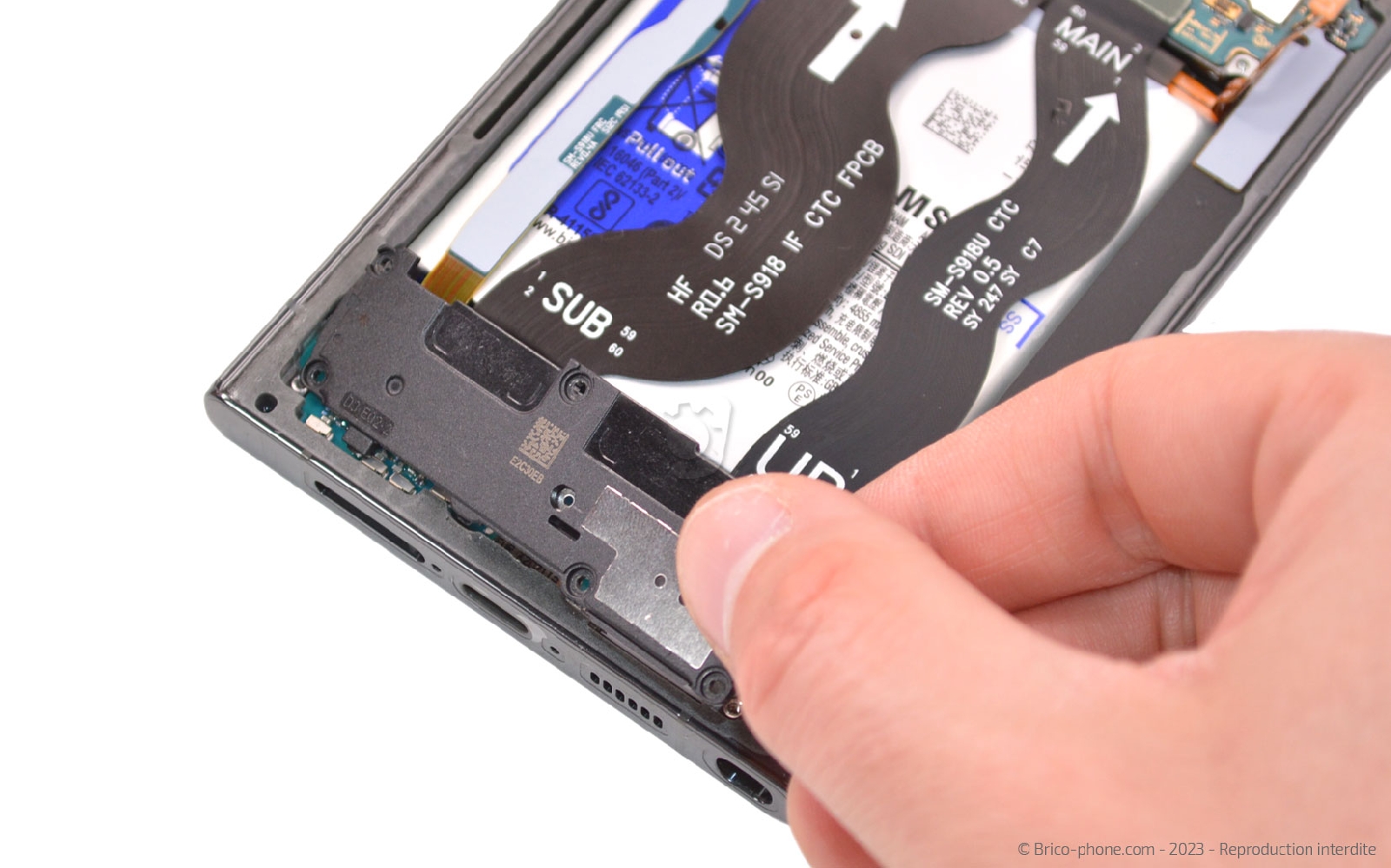 Comment changer le connecteur de charge sur Galaxy S23 Ultra photo 3