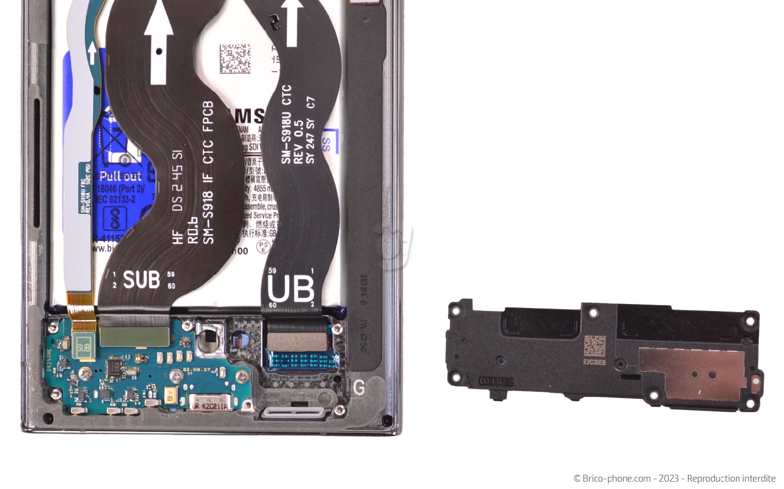 Comment changer le connecteur de charge sur Galaxy S23 Ultra photo 4