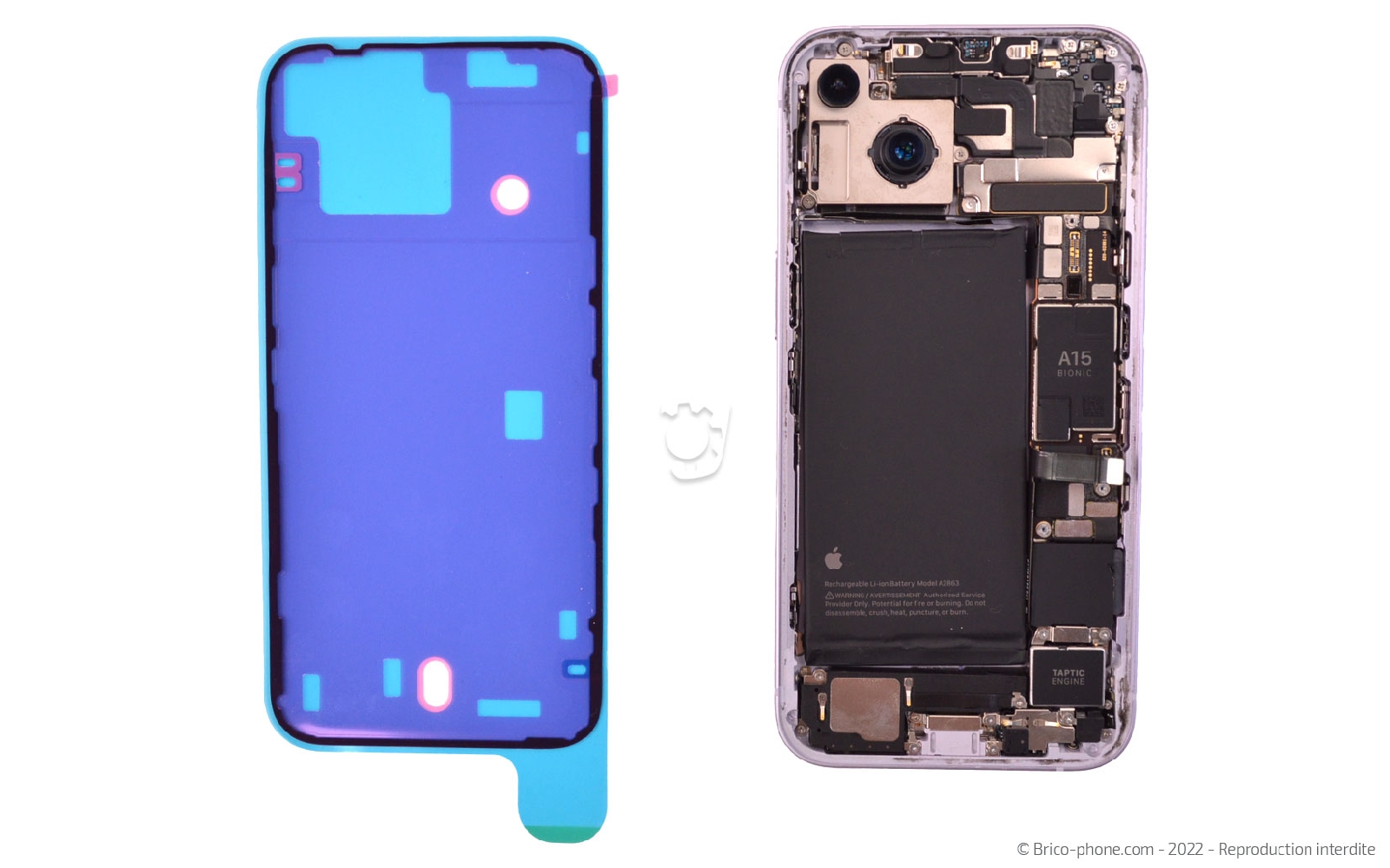 Comment changer la vitre arrière  sur iPhone 14 photo 2