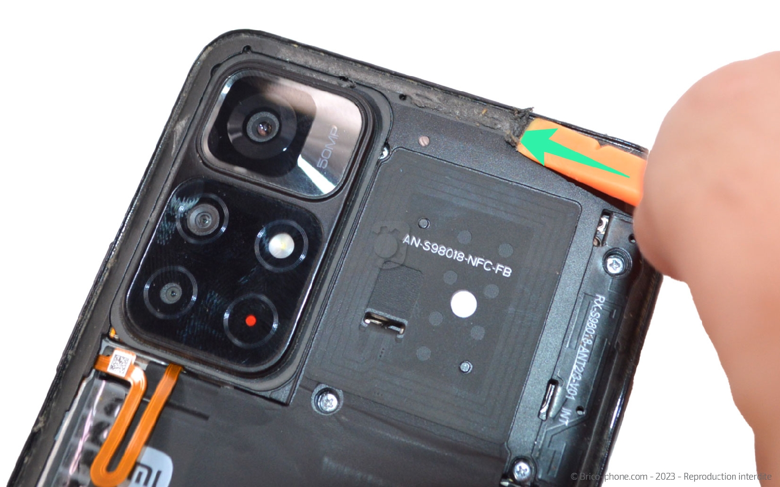 Comment changer la batterie sur Redmi Note 11S (5G) photo 1