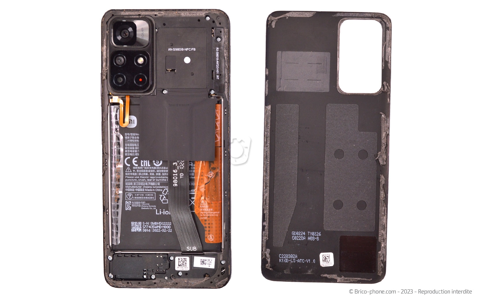 Comment changer la vitre arrière sur Redmi Note 11S (5G) photo 3