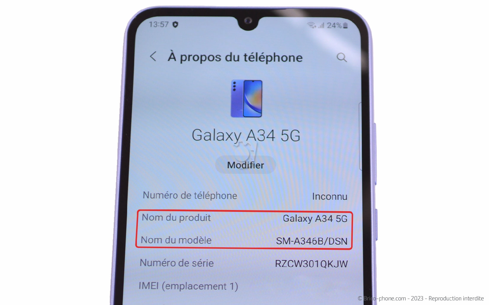 Guide de réparation sur Galaxy A34 5G photo 1