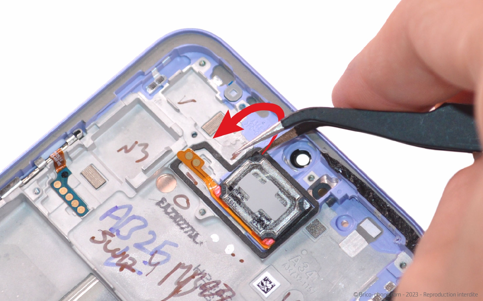 Guide de réparation sur Galaxy A34 5G photo 3