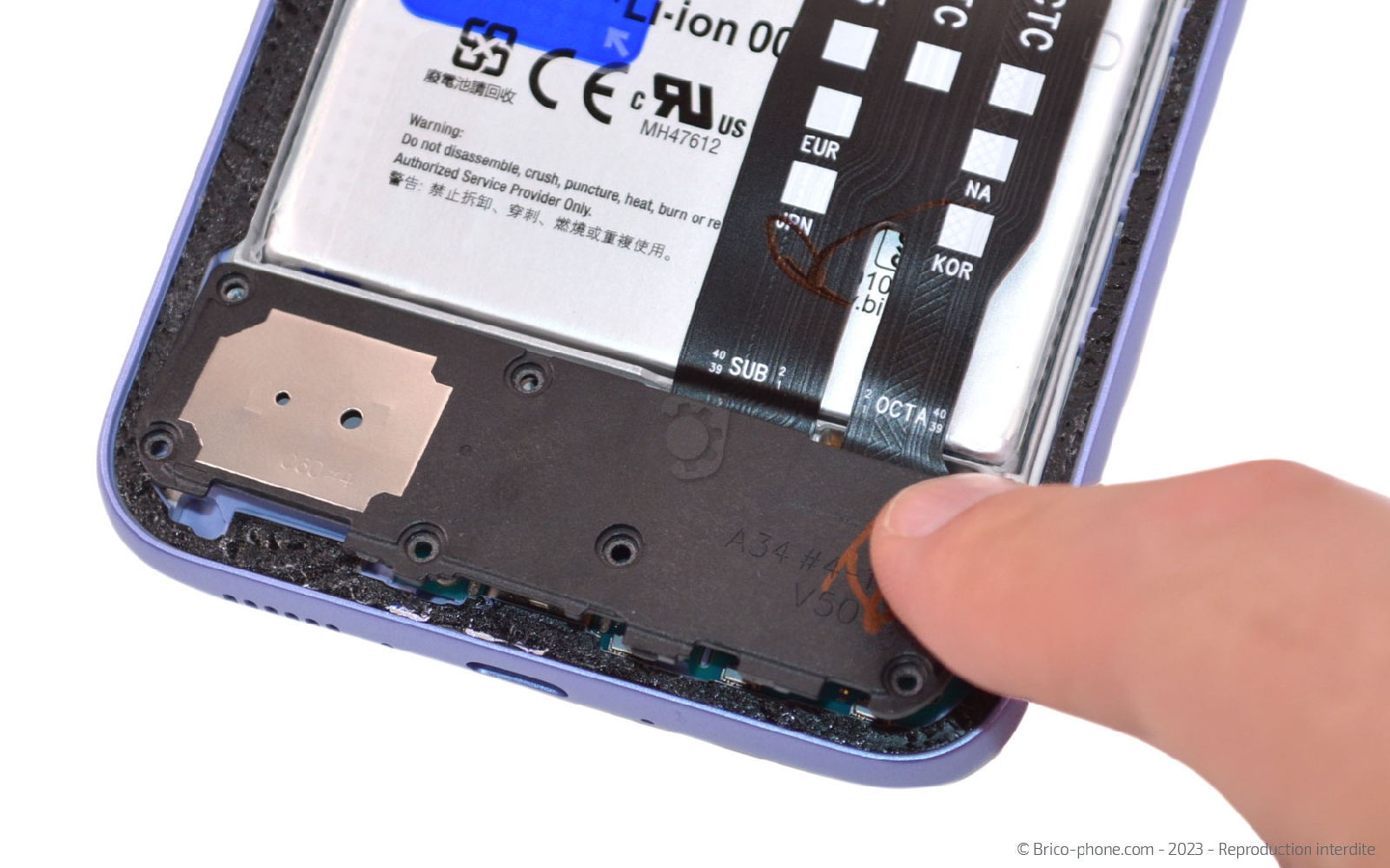 Guide de réparation sur Galaxy A34 5G photo 3