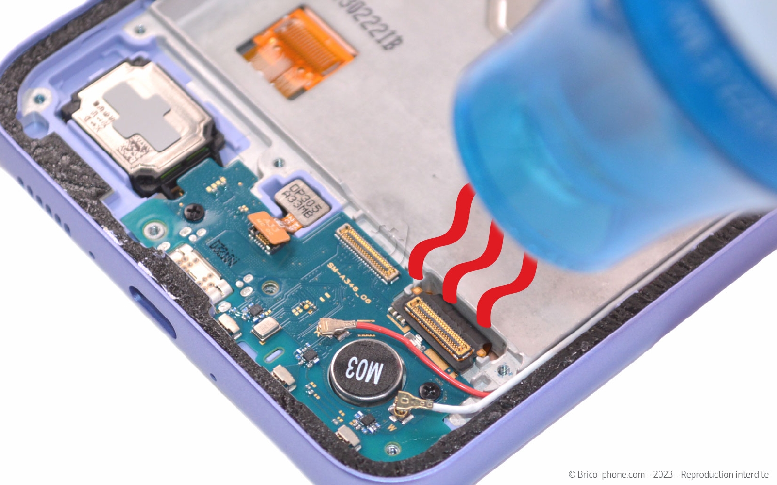 Comment changer le bloc écran sur Galaxy A34 5G photo 2