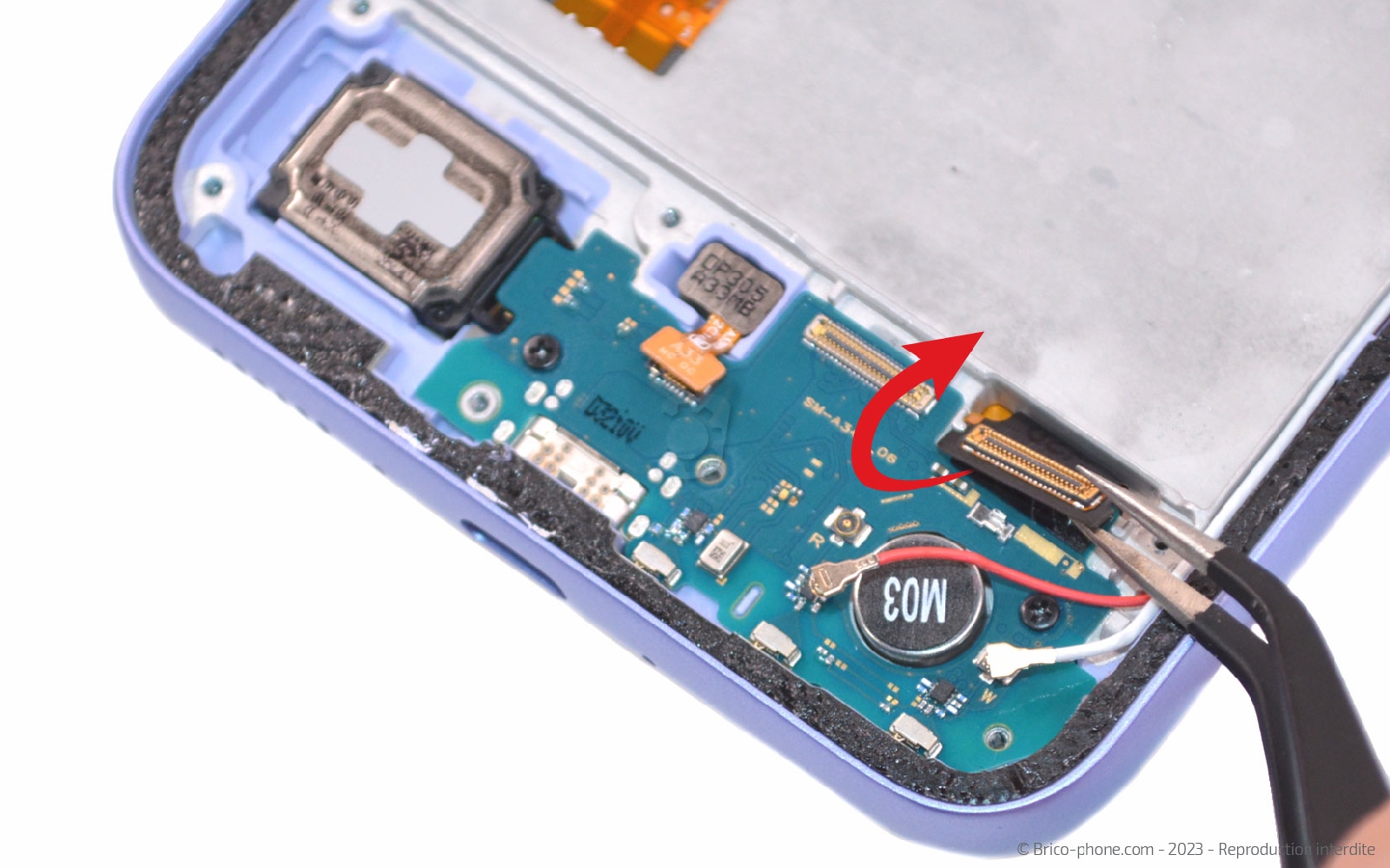 Comment changer le bloc écran sur Galaxy A34 5G photo 3