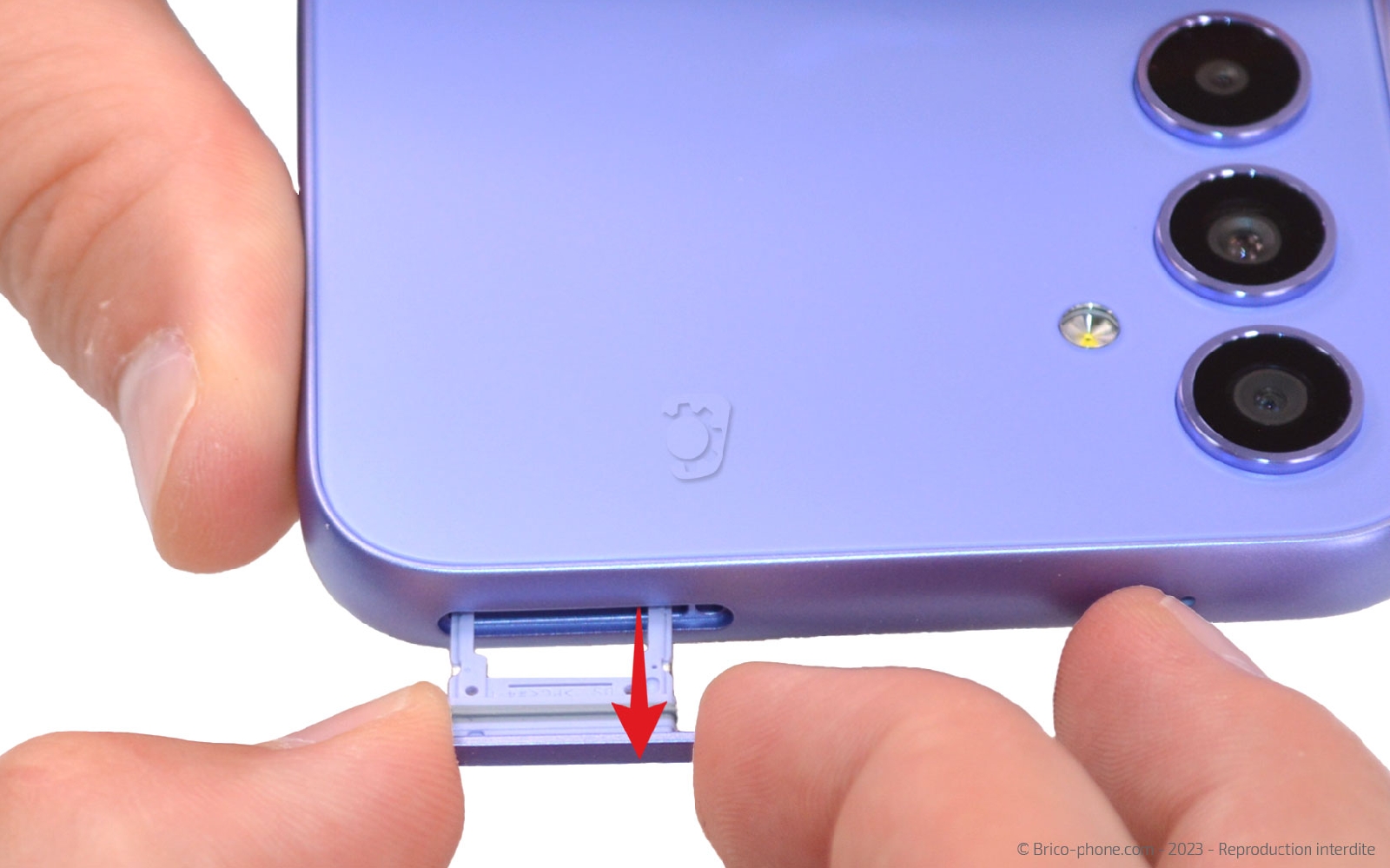 Comment changer le bloc écran sur Galaxy A34 5G photo 2