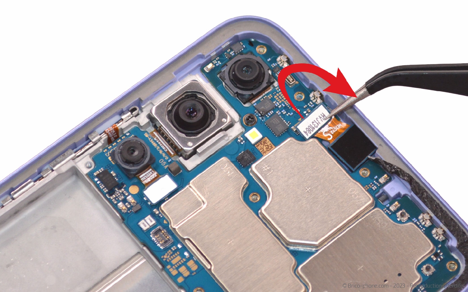 Comment changer le bloc écran sur Galaxy A34 5G photo 2