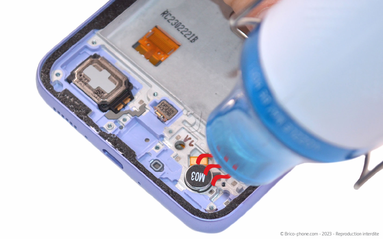 Comment changer le bloc écran sur Galaxy A34 5G photo 1