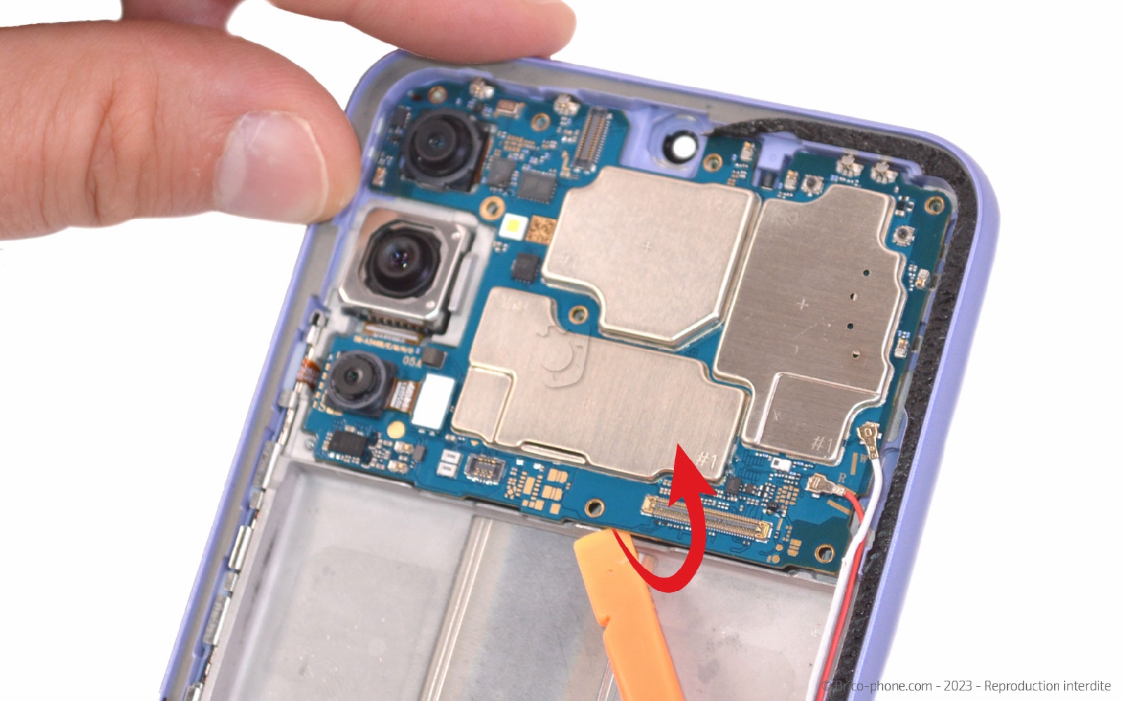 Comment changer le bloc écran sur Galaxy A34 5G photo 2