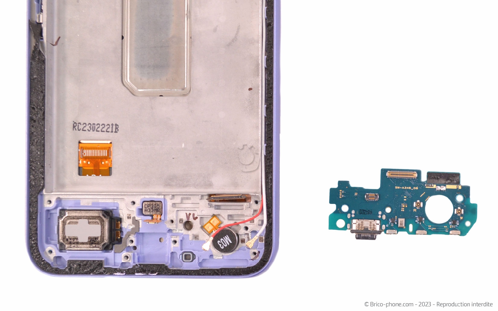 Comment changer le bloc écran sur Galaxy A34 5G photo 3