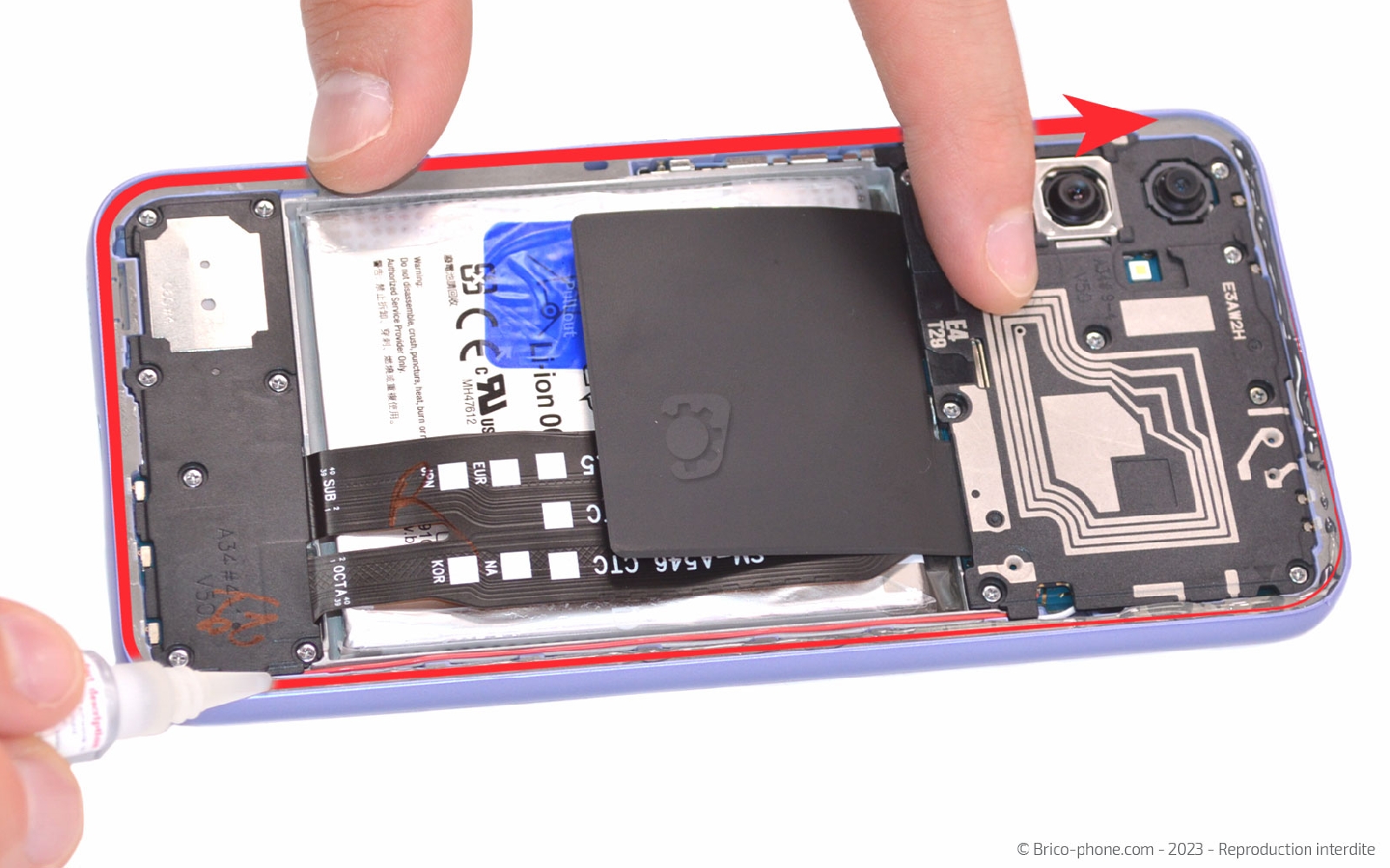 Comment changer la batterie sur Galaxy A34 5G photo 3