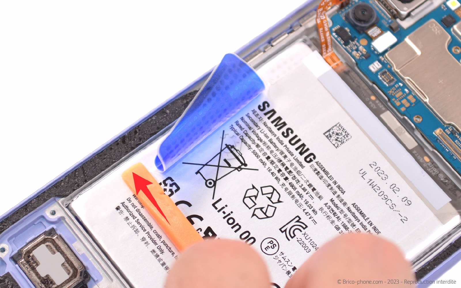 Comment changer la batterie sur Galaxy A34 5G photo 2